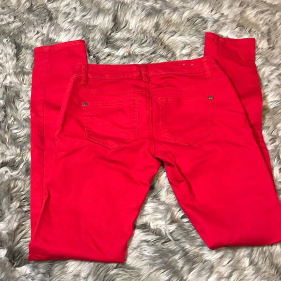 Tinseltown Denim red pants - Picture 2 of 7
